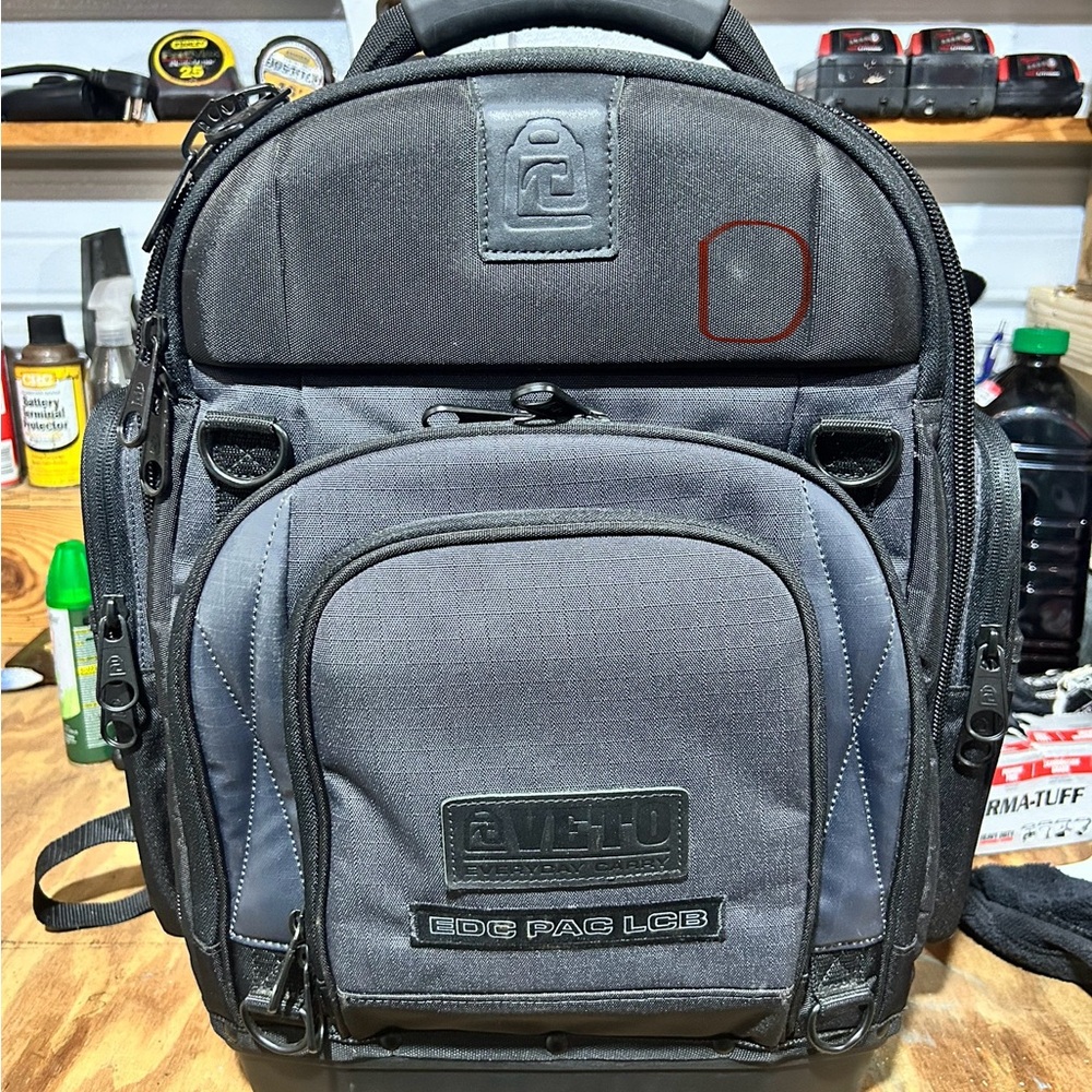 Veto Charcoal and Black Backpack